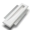 Lampada di gesso cristaly da incasso parete bianco verticale