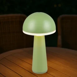 Lampada led senza fili ta tavolo portatile verde pistacchio per esterni
