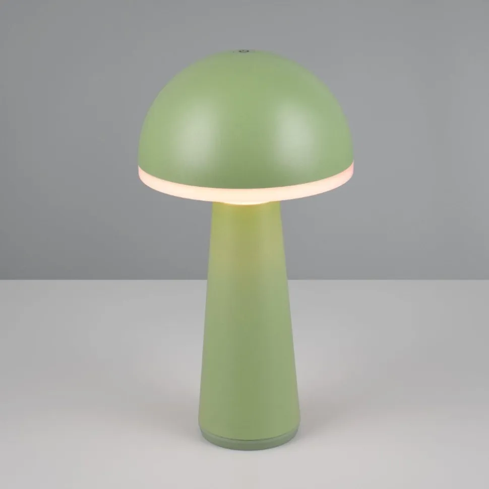 Lampada led senza fili ta tavolo portatile verde pistacchio per esterni