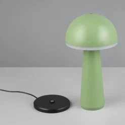 Lampada led senza fili ta tavolo portatile verde pistacchio per esterni