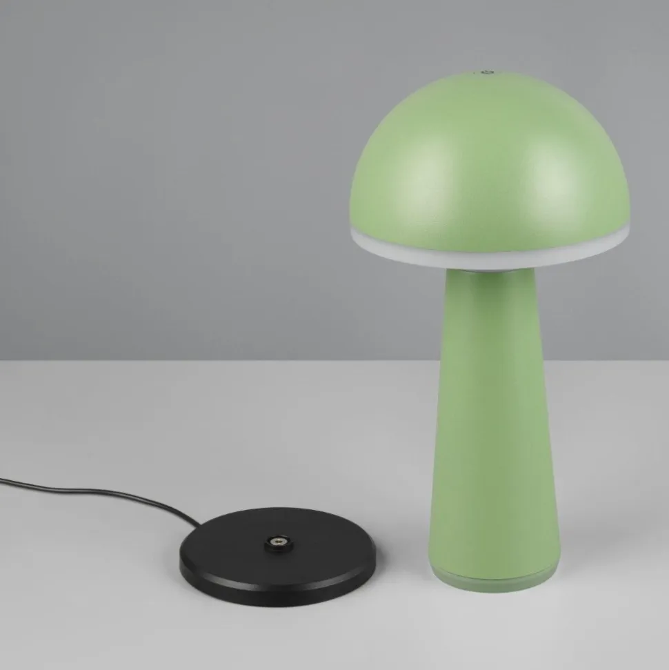 Lampada led senza fili ta tavolo portatile verde pistacchio per esterni