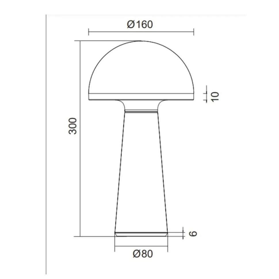 Lampada led senza fili ta tavolo portatile verde pistacchio per esterni