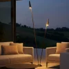 Lampada moderna da esterno nera led 17w 3000k