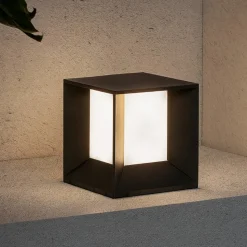 Lampada per esterno da appoggio grigio antracite moderna