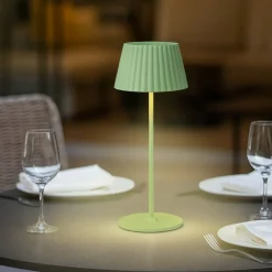 Lampada portatile led 3000k da tavolo verde pistacchio