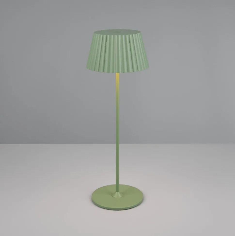 Lampada portatile led 3000k da tavolo verde pistacchio