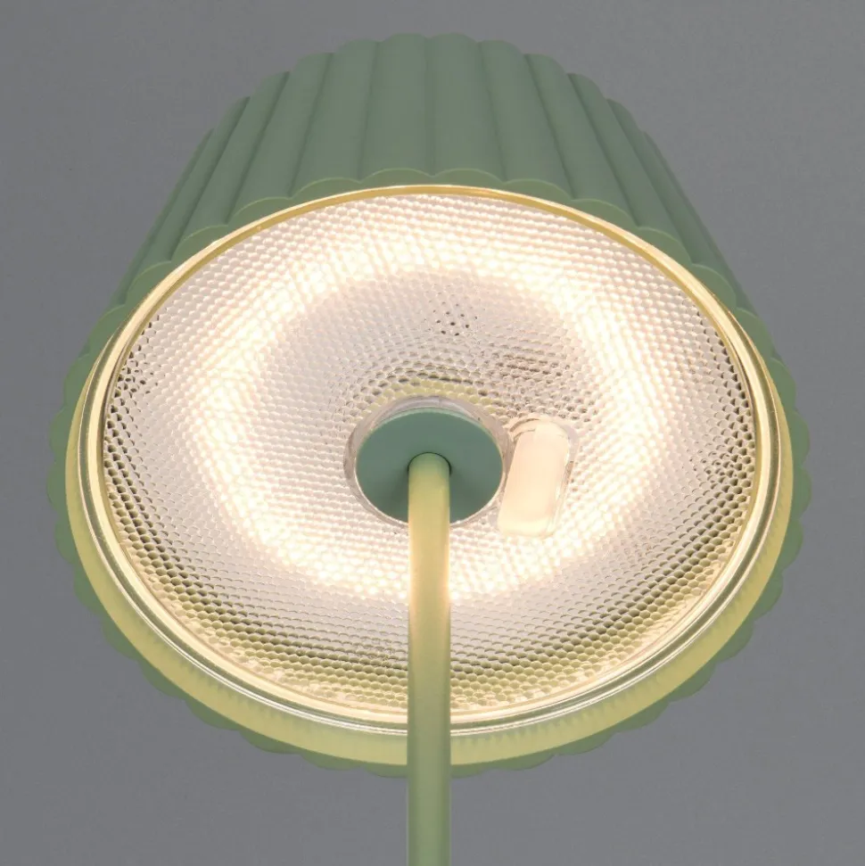 Lampada portatile led 3000k da tavolo verde pistacchio