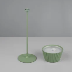 Lampada portatile led 3000k da tavolo verde pistacchio