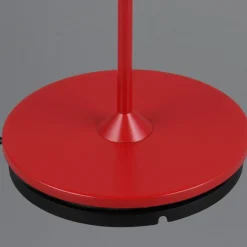 Lampada rossa da tavolino ricaricabile ortatile led moderna
