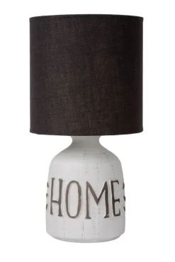Lampada abat-jour da comodino shabby chic di ceramica