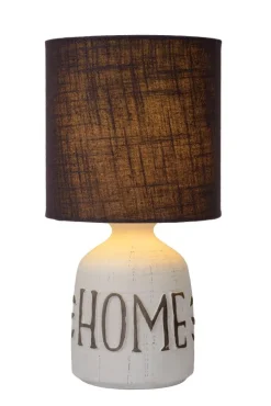 Lampada abat-jour da comodino shabby chic di ceramica