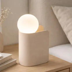 Lampada abat-jour da comodino design moderna sabbia fabas birba