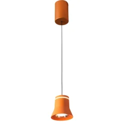 Lampada a sospensione arancione led 3000k vivida cloche