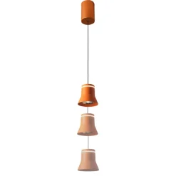 Lampada a sospensione arancione led 3000k vivida cloche