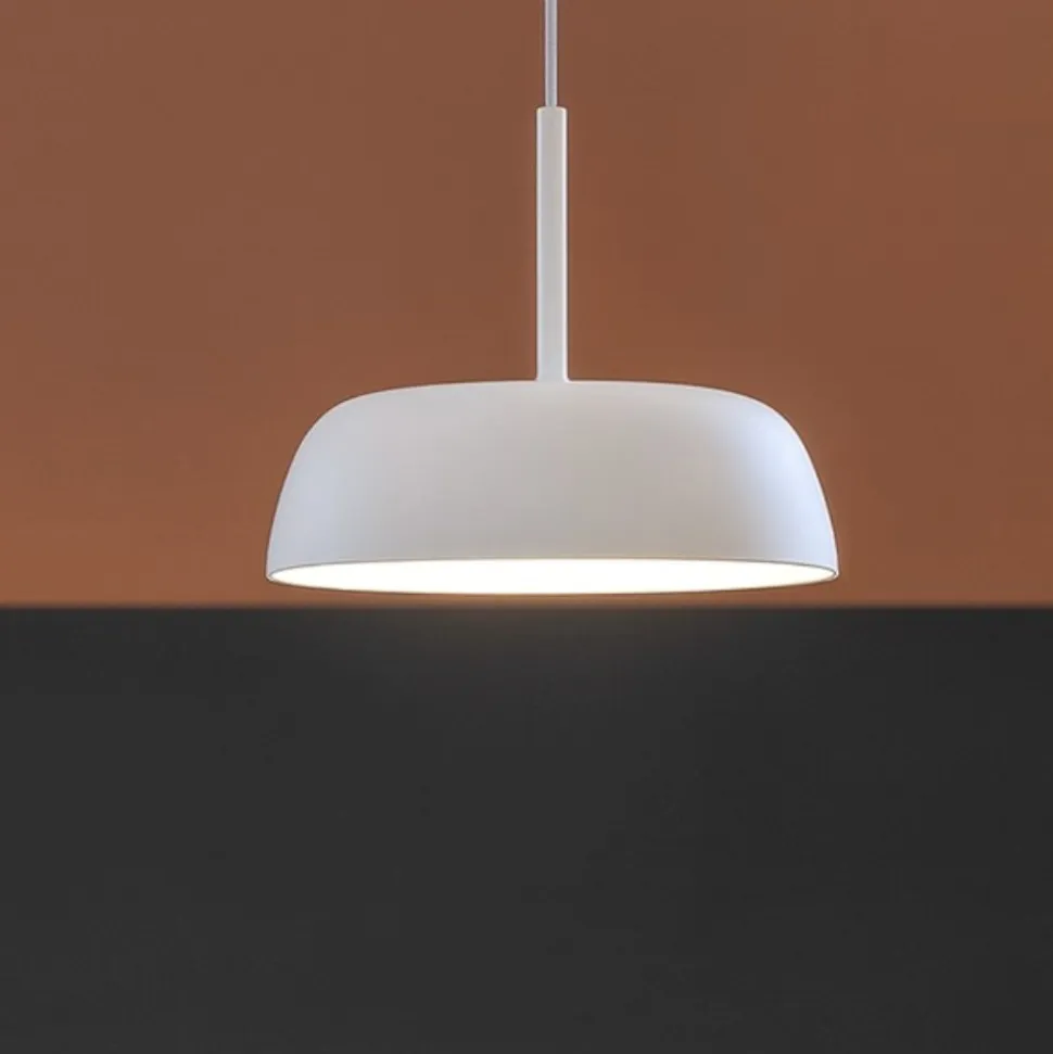 Lampada a sospensione bianca led 12w 3000k 4000k dimmerabile vivida pinco