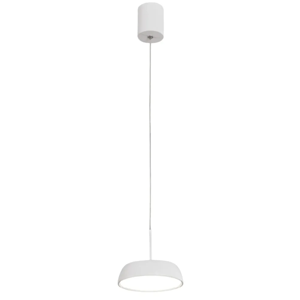 Lampada a sospensione bianca led 12w 3000k 4000k dimmerabile vivida pinco
