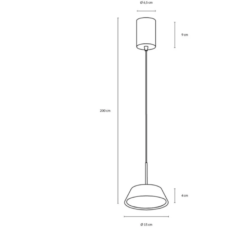 Lampada a sospensione bianca led 12w 3000k 4000k dimmerabile vivida pinco