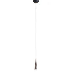 Lampada a sospensione design moderna oro rosa twist vivida led 5w 3000k fp