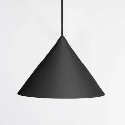 Lampada a sospensione design cono antracite vivida luminelle 30cm