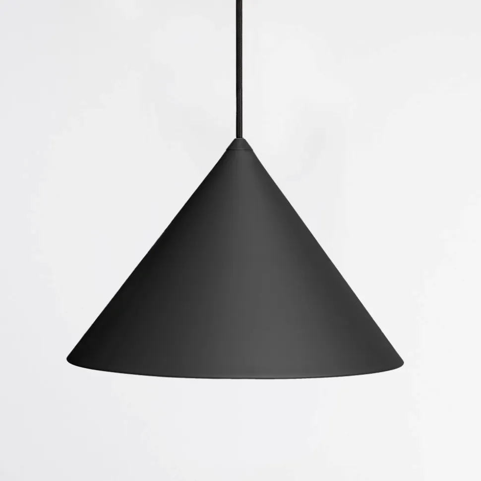 Lampada a sospensione design cono antracite vivida luminelle 30cm