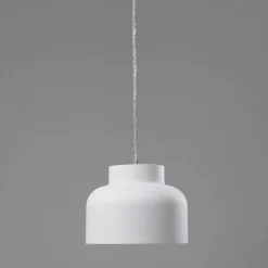 Lampada a sospensione isola moderna bottone bianco vivida