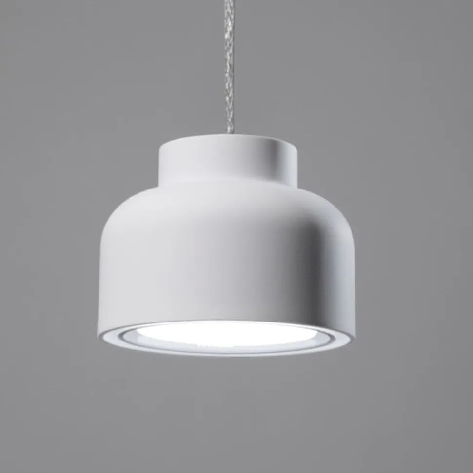 Lampada a sospensione isola moderna bottone bianco vivida