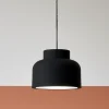 Lampada a sospensione moderna nera vivida bottone per isola cucina