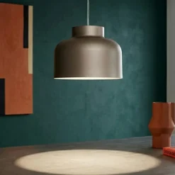Lampada a sospensione vivida bottone sabbia dimmerabile con telecomando