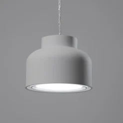 Lampada a sospensione vivida bottone titanio