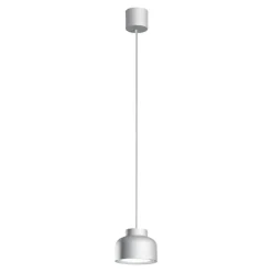 Lampada a sospensione vivida bottone titanio