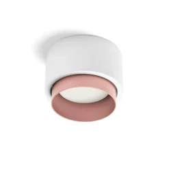 Lampada cilindro da soffitto gesso bordo rame sforzin syme