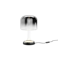 Lampada da comodino abat-jour maytoni spirito led 3000k vetro grigio fumo