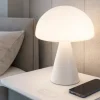 Lampada da comodino bianca moderna in vetro fabas luce blip