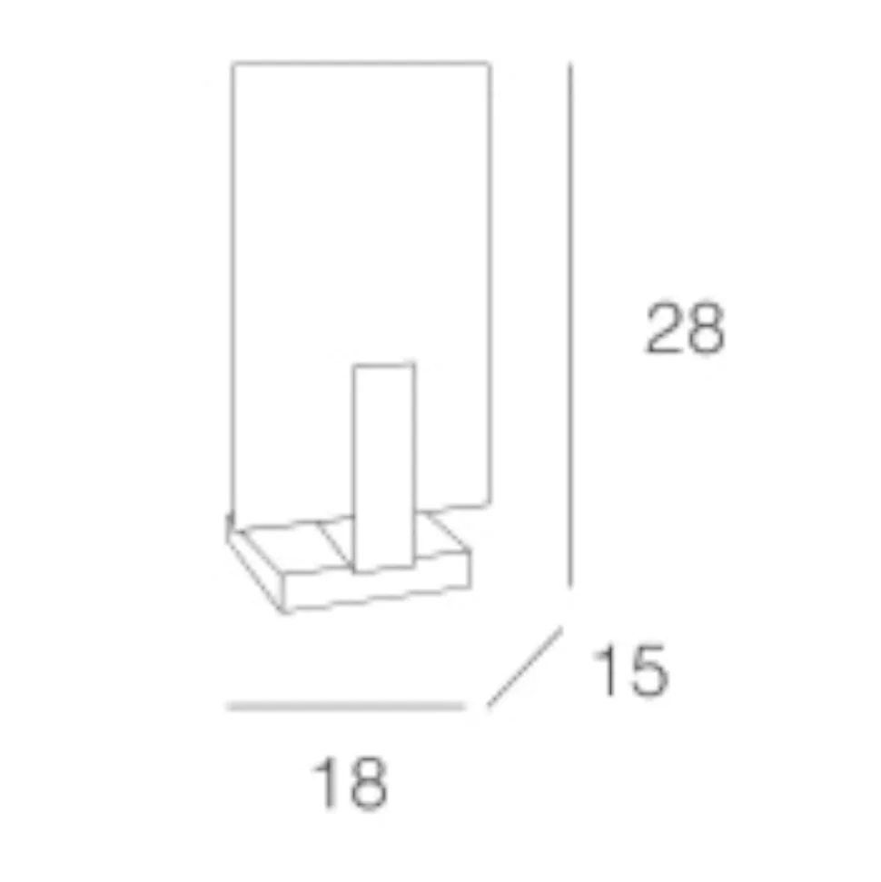 Lampada da comodino camera da letto legno oro top light wood