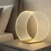Lampada da comodino design moderna abat jour oro