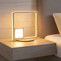 Lampada da comodino dowel lt oro ondaluce design moderna