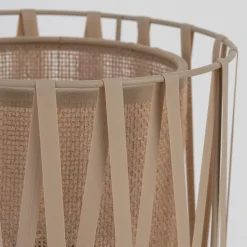 Lampada da comodino in tessuto sabbia per camera da letto