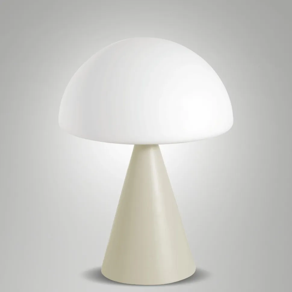 Lampada da comodino led in vetro moderna sabbia fabas luce blip