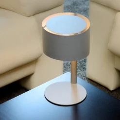 Lampada da comodino moderna grigio per camera da letto