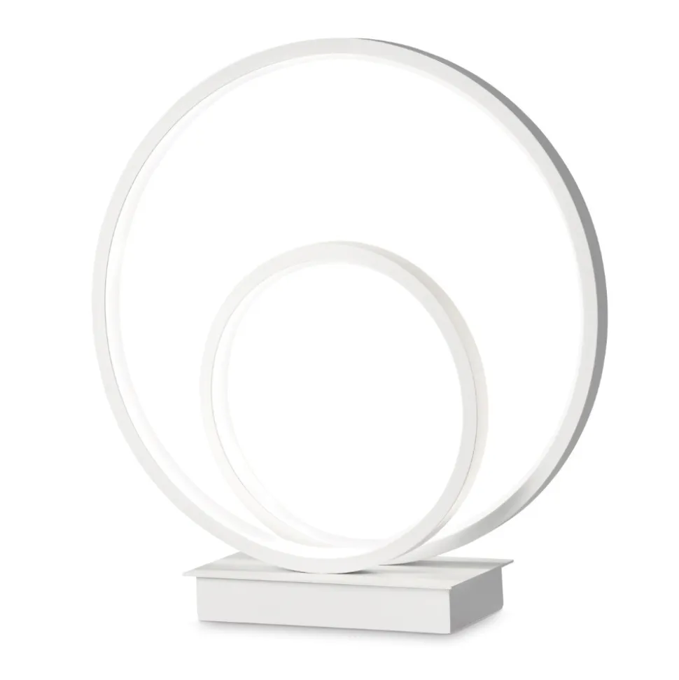 Lampada da comodino moderna led 23w 3000k oz tl bianco ideal lux