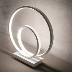 Lampada da comodino moderna led 23w 3000k oz tl bianco ideal lux