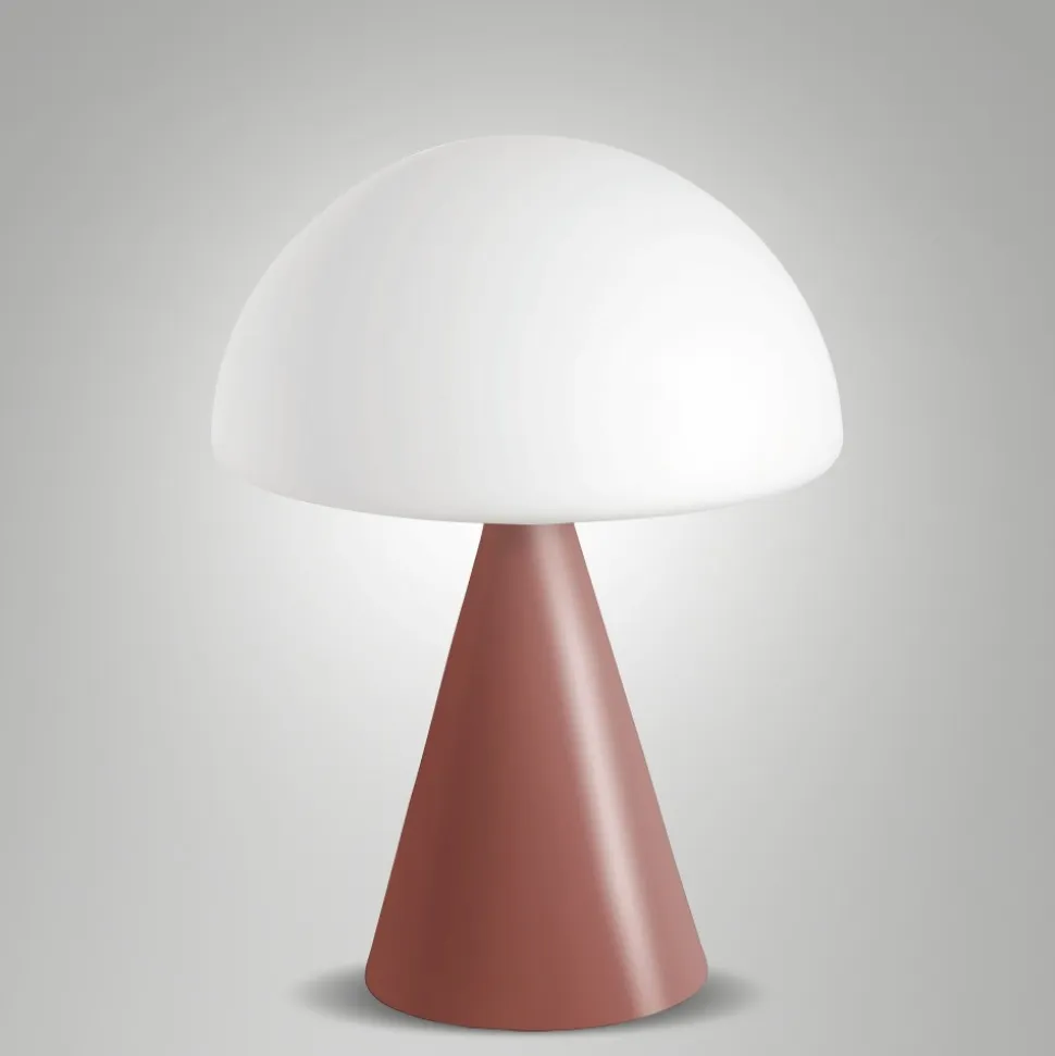 Lampada da comodino rossa fabas luce blib design moderna
