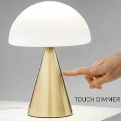 Lampada da comodino rossa fabas luce blib design moderna