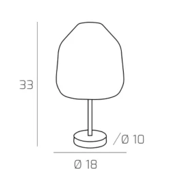 Lampada da comodino vetro blu cromo moderna toplight
