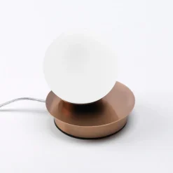 Lampada da comodino vivida pearl abat-jour oro rosa led 4w 3000k