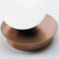 Lampada da comodino vivida pearl abat-jour oro rosa led 4w 3000k