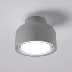 Lampada da parete moderna bottone titanio vivida