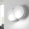 Lampada da parete moderna di gesso bianca sforzin pitane