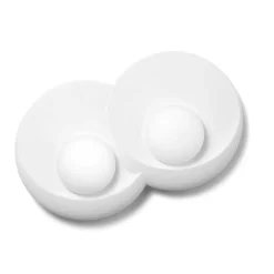 Lampada da parete moderna di gesso bianca sforzin pitane