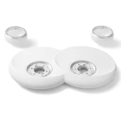 Lampada da parete moderna di gesso bianca sforzin pitane